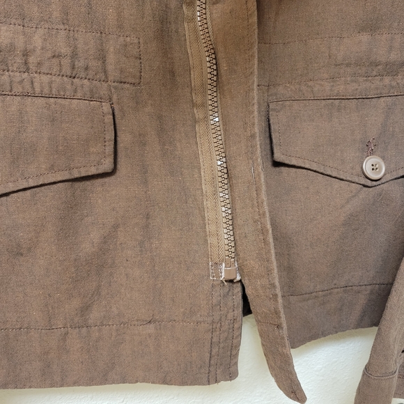 Ron Tomson Men's Brown Military Field Jacket - Picture 8 of 12